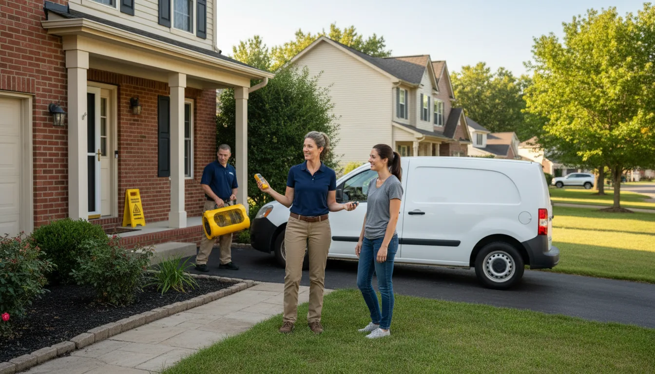 Residential water damage restoration in Pierce, NE
